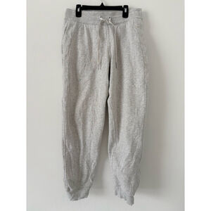 Lululemon Scuba High-Rise Jogger Sz 8 Heathered Core Ultra Light Grey EUC